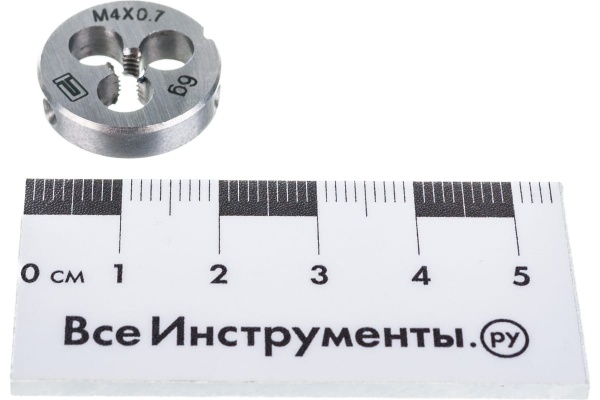 Плашка М4x0,7 мм СИБРТЕХ 77009