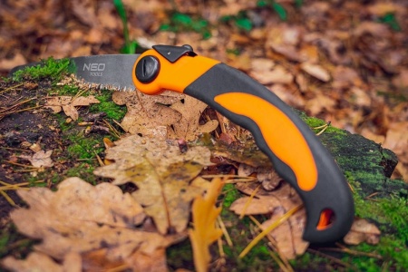 Складная пила NEO Tools 43 см, зуб 3D, двухкомпонентная рукоятка 63-120