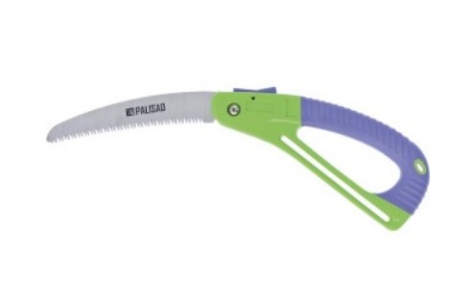 Садовая складная пила 175 мм, зуб 3D, обрезиненная рукоятка с защитной кулисой PALISAD 60411