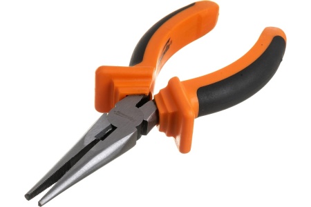 Длинногубцы 160 мм, прямые шлифованные, двухкомпонентные рукоятки SPARTA Comfort 17165