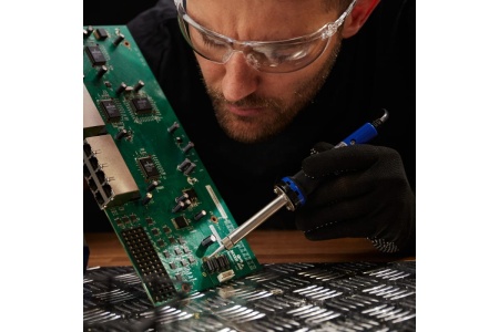 Паяльник с керамическим нагревателем, долговечное жало 220В 40Вт REXANT 12-0123