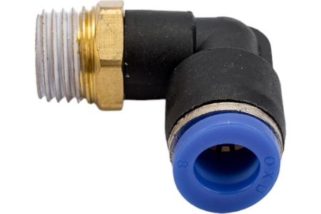 Фитинг Г- образный трубка 8 мм, резьба наружная 1/4" Pegas pneumatic 5902