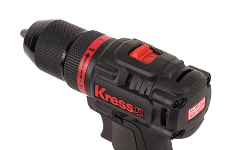 Дрель-шуруповерт аккумуляторная бесщеточная KRESS KUA71, 20В, 60Нм, 4Ач x2, ЗУ 6A, кейс