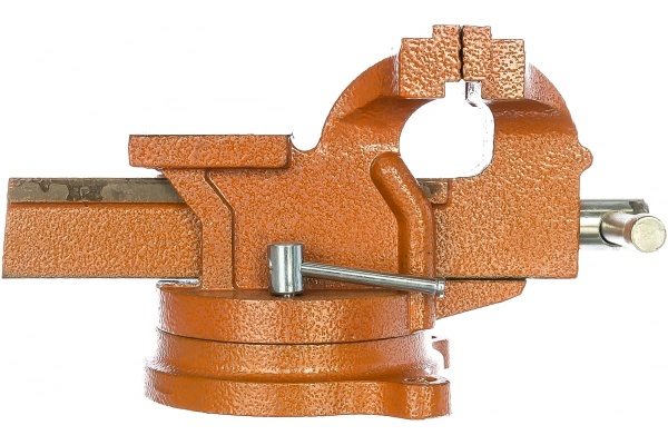 Слесарные поворотные тиски SPARTA 100 мм, с наковальней 186235