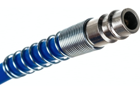 Шланг спиральный полиуретановый с быстроразъёмными соединениями 10x6.5 мм, 10 м PI TOOLS 6859