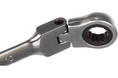 Комбинированный ключ трещоточный с шарниром 10мм AV Steel  AV-315210