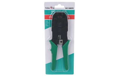 Обжимные клещи Telecom для разъемов RJ-11, RJ-12, RJ-45 (UTP), 4p4c,6p6c,8p8c HLT-2007C/HT-315 HLT-2007C