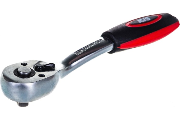 Трещоточная рукоятка AVS 1/4DR 72 зубца пластиковая ручка RH11472 A07937S