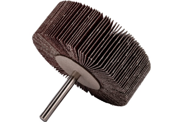 Круг шлифовальный лепестковый с оправкой на шпильке (80х30х6 мм; P120) MESSER 11-80-120