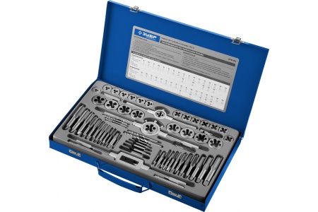 Набор метчиков и плашек Зубр ПРОФЕССИОНАЛ сталь Р6М5, 65 предметов 28110-H65