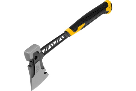 Цельнокованый топор Denzel 600 г, двухкомпонентная обрезиненная рукоятка 21499