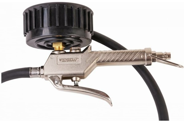 Пистолет для накачки шин WIEDERKRAFT с аналоговым манометром WDK-29110