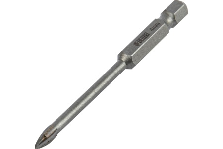 Сверло по керамической плитке 4 мм, крестовая пластина, 6-гр. хвостовик Denzel 728023