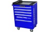 Инструментальная тележка IZELTAS PARTNER синяя, с инструментами, 5 ящиков 8235005121-blue