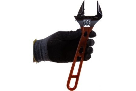 Разводной ключ 256 мм, рабочий диапазон 0-43 мм NEO Tools 03-025