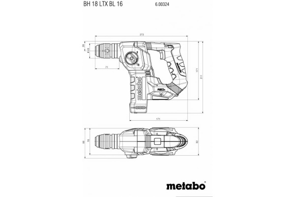 Аккумуляторный перфоратор Metabo BH 18 LTX BL 16 600324850