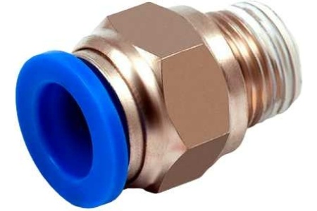 Фитинг металлический 12 мм - наружная резьба 1/2" Pegas pneumatic 5208