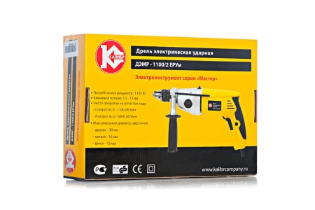 Электрическая дрель Калибр Мастер ДЭМР-1100/2ЕРУм 00000033188