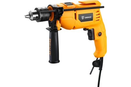 Ударная сетевая дрель DEKO DKID600W + набор инструментов 92 предмета 063-4157