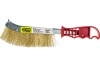 Металлическая строительная щетка ON с пластиковой ручкой  20-01-000