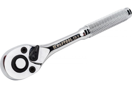 Цельнометаллическая трещотка для торцовых головок 72 зубца, 1/4" Kraftool EXPERT 27793-1/4_z*02