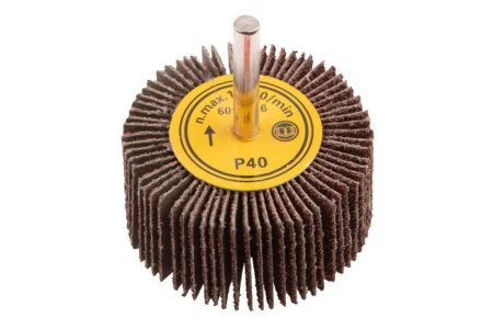 Круг шлифовальный лепестковый радиальный (60x30х6 мм; K40) для дрели GRAPHITE 55H757