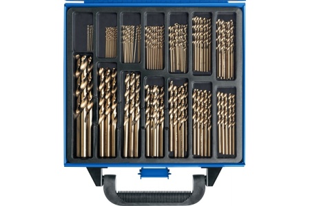 Набор сверл по металлу ЗУБР Кобальт 99 шт, 1-10 мм, сталь Р6М5К5 29626-H99