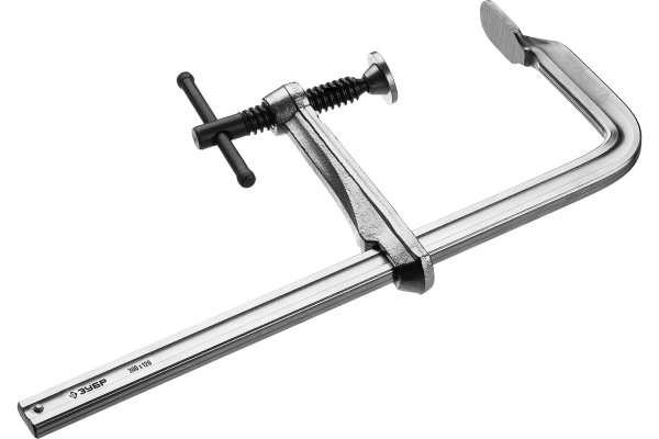 Цельнокованая струбцина ЗУБР КС-300/120 тип F, 300/120 мм 32157-120-300 Цельнокованая струбцина ЗУБР КС-300/120 тип F, 300/120 мм 32157-120-300