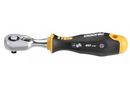 Трещотка Felo Ergonic 1/4" 72 зуба в блистере 49763541