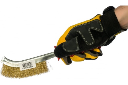 Щетка омедненная 17230001 с пластиковой ручкой АТАКА 22402