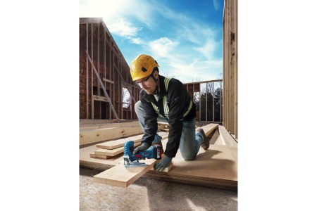 Аккумуляторная лобзиковая пила Bosch GST 185-LI грибовидная рукоятка (2 АкБ) 06015B2022