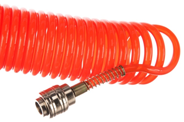 Шланг спиральный воздушный с быстросъемными соединениями PU (5х8 мм; 15 м) Русский Мастер РМ-52312