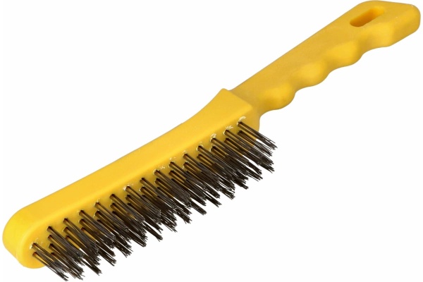 Ручная щетка FASTER TOOLS пластик, сталь, 6 рядов, 125x35 1864