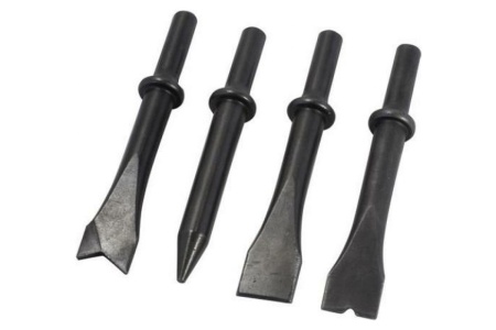 Набор разнопрофильных зубил Forsage 4 предмета (круглая посадка d 10 мм, длина - 125 мм) 50336 F-RP7002-4