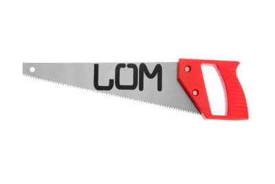 Ножовка по дереву LOM пластиковая рукоятка, 7-8 TPI, 300 мм 1818192