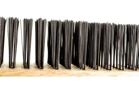 Зачистная 6-и рядная щетка, закаленная прямая проволока с деревянной ручкой СИБРТЕХ 74806