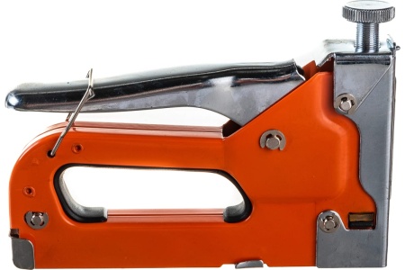 Мебельный регулируемый степлер  SPARTA со скобами 200 шт., тип скобы 53, 4-14 мм 42002