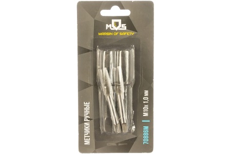 Ручные метчики, комплект 2 шт. М10 х 1.0 мм MOS 70886М Ручные метчики, комплект 2 шт. М10 х 1.0 мм MOS 70886М