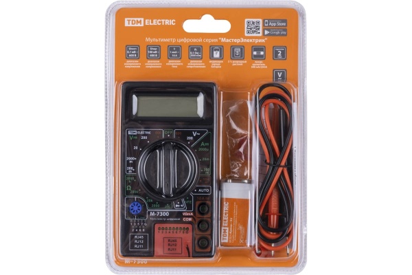 Цифровой мультиметр TDM серии МастерЭлектрик М-7300 SQ1005-0010