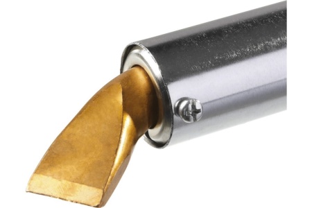 Паяльник с деревянной рукояткой и долговечным жалом, 200Вт, клин Зубр МАСТЕР 55303-200