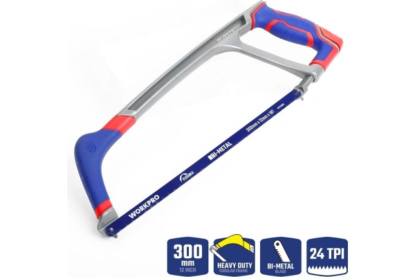 Ножовка по металлу WORKPRO алюминиевая сверхпрочная 300mm 24TPI WP215027