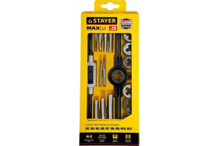 Набор метчиков и плашек STAYER MASTER 20 предметов 28012-H20