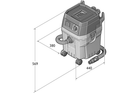 Пылесос для влажной и сухой уборки Fein Dustex 35 L 92036223000