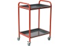 Тележка для инструментов Zatesov две полки, открытая ТТ-02-RED