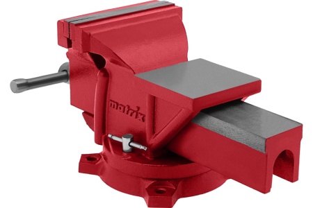Слесарные тиски MATRIX 150 мм, поворотные, с наковальней 18602