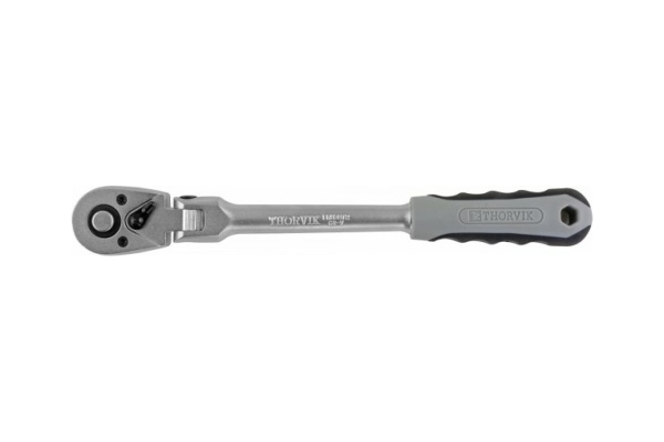 Трещоточная рукоятка с шарниром Thorvik FRH3872, 3/8 DR, 72 зубца, 240 мм 53374