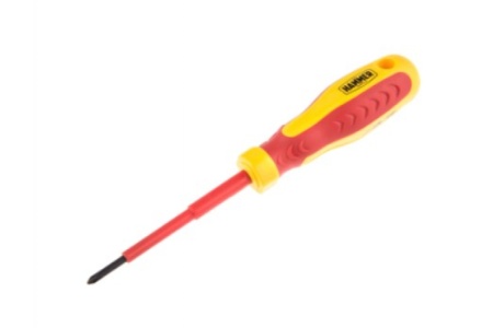 Диэлектрическая отвертка HAMMER 602-009 крестовая PH1х100 599783