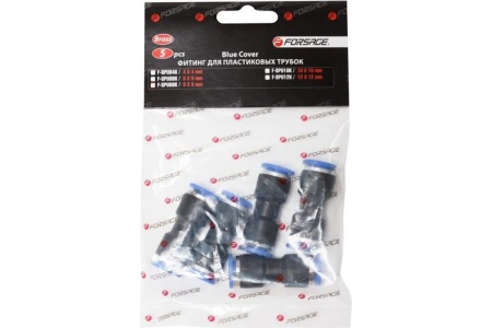 Фитинг для пластиковых трубок (5 шт; 8x8 мм) Forsage 26080 F-SPU08K