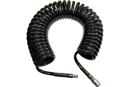 Шланг спиральный синий с быстросъемными соединениями (10 м, 10х14 мм) Pegas pneumatic 4930