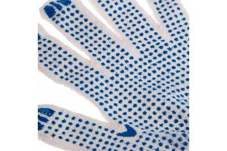 Перчатки Россия х/б, ПВХ Точка 67715